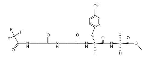 CF3CO-Gly-Gly-Tyr-Ala-OCH3 Structure