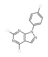 3,5-dichloro-9-(4-chlorophenyl)-2,4,8,9-tetrazabicyclo[4.3.0]nona-2,4,7,10-tetraene picture