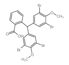 2-[bis(3,5-dibromo-4-methoxy-phenyl)methyl]benzoic acid structure