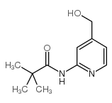 N-(4-羟甲基吡啶-2-基)-2,2-二甲基丙酰胺结构式