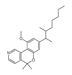 8-(1,2-dimethyl-heptyl)-10-methoxy-5,5-dimethyl-5H-chromeno[4,3-c]pyridine Structure