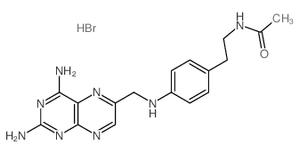 N-[2-[4-[(2,4-diaminopteridin-6-yl)methylamino]phenyl]ethyl]acetamide Structure