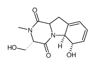 6-hydroxy-3-hydroxymethyl-2-methyl-2,3,5a,6,10,10a-hexahydro-pyrazino[1,2-a]indole-1,4-dione Structure