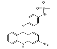 N-[4-[(3-Amino-9-acridinyl)amino]phenyl]methanesulfonamide结构式