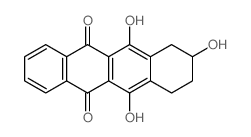 5,12-Naphthacenedione,7,8,9,10-tetrahydro-6,8,11-trihydroxy- Structure