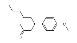 4-(4-methoxyphenyl)nonan-2-one结构式