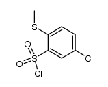 5-chloro-2-(methylthio)benzenesulfonyl chloride Structure