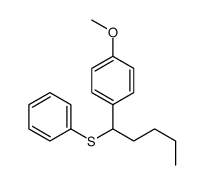 1-(4-Methoxyphenyl)-1-phenylthiopentane结构式