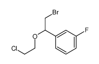 1-[2-bromo-1-(2-chloroethoxy)ethyl]-3-fluorobenzene结构式