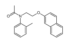 N-(2-methylphenyl)-N-(2-naphthalen-2-yloxyethyl)acetamide Structure