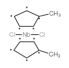 双(甲基环戊二烯)二氯化铌结构式