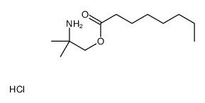 (2-amino-2-methylpropyl) octanoate,hydrochloride Structure