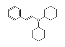 dicyclohexyl(2-phenylethenyl)borane Structure