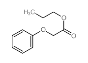 Acetic acid,2-phenoxy-, propyl ester结构式