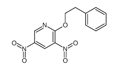 3,5-dinitro-2-(2-phenylethoxy)pyridine Structure