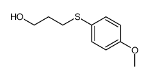 3-(4-methoxyphenyl)sulfanylpropan-1-ol结构式