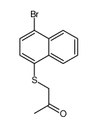 1-(4-bromonaphthalen-1-yl)sulfanylpropan-2-one Structure