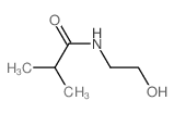 N-(2-hydroxyethyl)-2-methyl-propanamide结构式