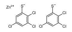 Zinc bis(2,3,5-trichlorobenzenethiolate) Structure