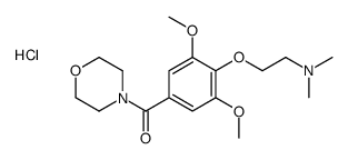 [4-[2-(dimethylamino)ethoxy]-3,5-dimethoxyphenyl]-morpholin-4-ylmethanone,hydrochloride Structure