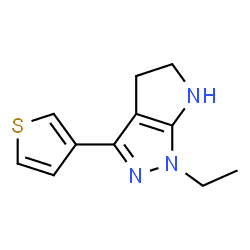 Pyrrolo[2,3-c]pyrazole, 1-ethyl-1,4,5,6-tetrahydro-3-(3-thienyl)- (9CI) Structure