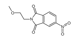 2-(2-methoxyethyl)-5-nitroisoindole-1,3-dione结构式