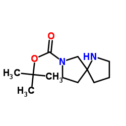 tert-Butyl 2,6-diazaspiro[4.4]nonane-2-carboxylate Structure