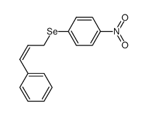 (Z)-(4-nitrophenyl)(3-phenylallyl)selane结构式