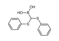 (bis-phenylsulfanyl-methyl)-boronic acid结构式