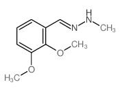 N-[(2,3-dimethoxyphenyl)methylideneamino]methanamine结构式