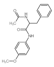 2-acetamido-N-(4-methoxyphenyl)-3-phenyl-propanamide Structure