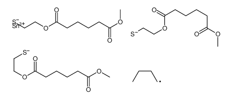 dimethyl 11-butyl-11-[[2-[(6-methoxy-1,6-dioxohexyl)oxy]ethyl]thio]-6,16-dioxo-7,15-dioxa-10,12-dithia-11-stannahenicosanedioate结构式