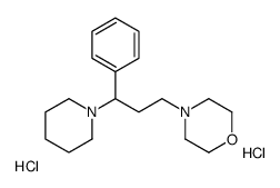 4-(3-phenyl-3-piperidin-1-ylpropyl)morpholine,dihydrochloride Structure