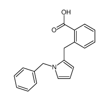 2-(1-benzyl-pyrrol-2-ylmethyl)-benzoic acid Structure