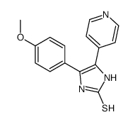 4-(4-methoxyphenyl)-5-pyridin-4-yl-1,3-dihydroimidazole-2-thione Structure