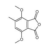 3,6-dimethoxy-4-methylphthalic anhydride Structure