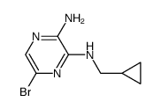 6-Bromo-N2-(cyclopropylmethyl)pyrazine-2,3-diamine structure