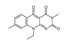 3,8-dimethyl-10-ethylisoalloxazine-5-oxide结构式