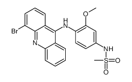 N-[4-[(4-bromoacridin-9-yl)amino]-3-methoxyphenyl]methanesulfonamide结构式