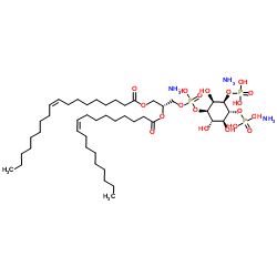 1,2-二星空app酰基-sn-甘星空app-3-磷酸-(1'-肌醇3',4'-二磷酸)(铵 盐)结构式