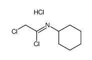 2-chloro-N-cyclohexylacetimidoyl chloride hydrochloride Structure