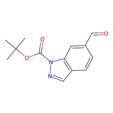 1H-INDAZOLE-1-CARBOXYLIC ACID,6-FORMYL-,1,1-DIMETHYLETHYL ESTER Structure