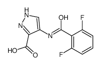 4-[(2,6-difluorobenzoyl)amino]-1H-pyrazole-5-carboxylic acid Structure