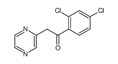 1-(2,4-dichlorophenyl)-2-pyrazin-2-ylethanone结构式