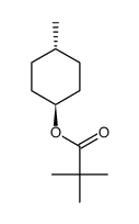 trans-4-methyl-1-cyclohexyl pivalate Structure