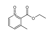 3-methyl-pyridine-N-oxide-2-carboxylic acid ethyl ester Structure