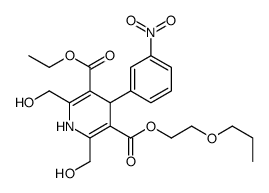 2-propoxyethyl ethyl 2,6-bis(hydroxymethyl)-4-(3-nitrophenyl)-1,4-dihy dropyridine-3,5-dicarboxylate picture