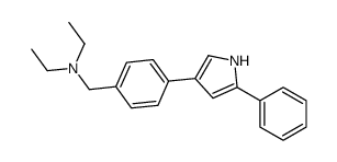 N-ethyl-N-[[4-(5-phenyl-1H-pyrrol-3-yl)phenyl]methyl]ethanamine Structure