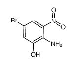 2-amino-5-bromo-3-nitrophenol结构式