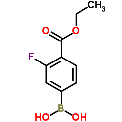 [4-(Ethoxycarbonyl)-3-fluorophenyl]boronic acid Structure